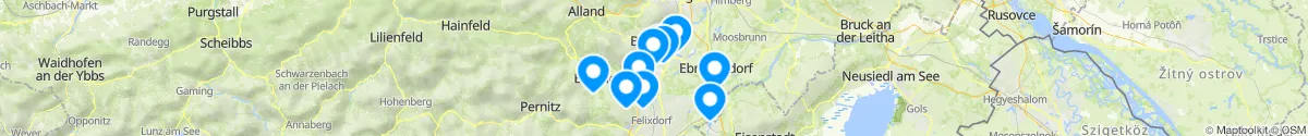 Map view for Pharmacy emergency services nearby Baden (Niederösterreich)